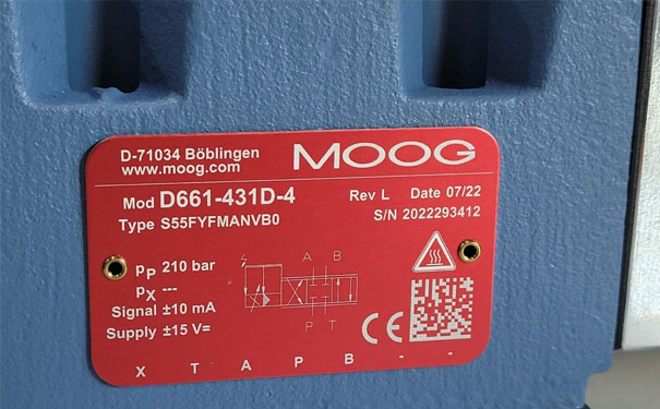 穆格MOOG伺服閥D661-431D-4