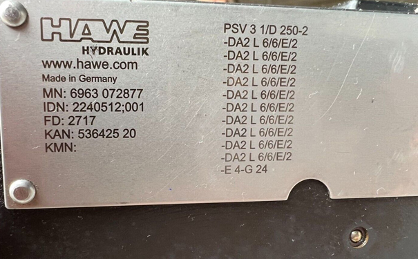 哈威HAWE比例多路換向(xiàng)閥PSV31/D250-2
